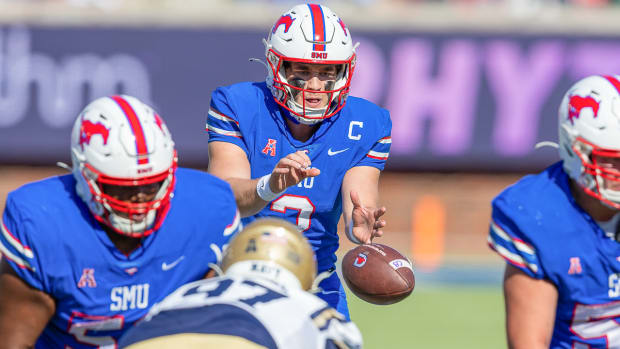 SMU quarterback Preston Stone against Navy